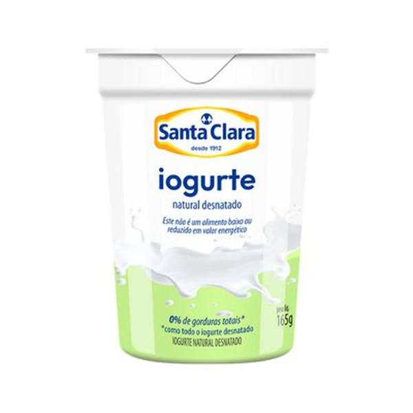 IOGURTE SANTA CLARA NATURAL DESNATADO 165G