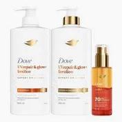 KIT DOVE SHAMPOO + COND. UV REPAIR E GLOW FERULICO
