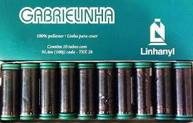 LINHA COSTURA GABRIELINHA LINHANYL PRETA C/10