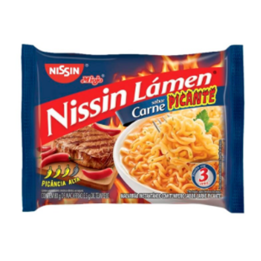 MACARRAO NISSIN INST. CARNE PICANTE 80G