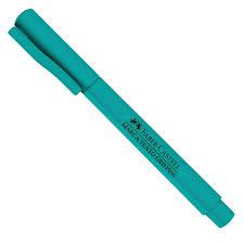 MARCADOR TEXTO FABER-CASTELL VERDE AGUA C/12