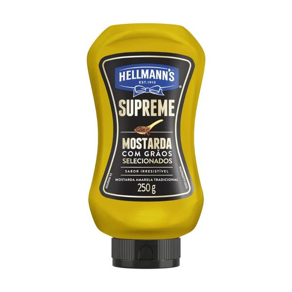 MOSTARDA HELLMANN'S SUPREME GRAOS SELEC. 250GR