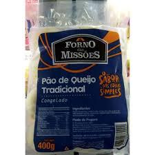 PAO DE QUEIJO FORNO DAS MISSOES TRADIC CONG 400GR