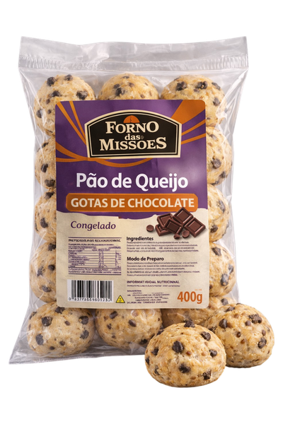 PAO DE QUEIJO GOTAS DE CHOC FORNO DAS MISSOES 400