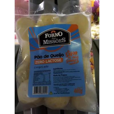 PAO QUEIJO FORNO DAS MISSOES ZERO LACTOSE 400GR