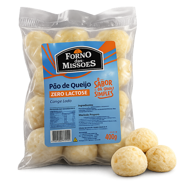 PAO QUEIJO FORNO DAS MISSOES ZERO LACTOSE 400GR