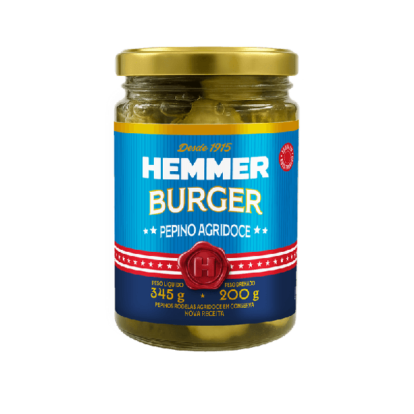 PEPINO CONSERVA HEMMER BURGER RODELAS 200GR