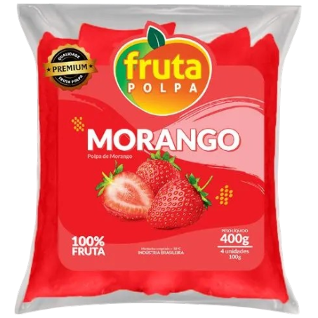 POLPA FLORESTA MORANGO 400G