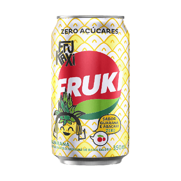 REFRIGERANTE FRUKI GUARANA C/ABACAXI ZERO 350ML