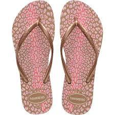 SANDALIA HAVAIANAS SLIM ANIMALS ROSA GOLD 37/8