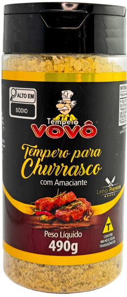 TEMPERO VOVO CHURRASCO C/AMACIANTE 500G
