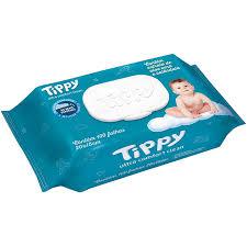 TOALHA UMEDECIDA TIPPY ALOE VERA/CAL 20X15 L100P80