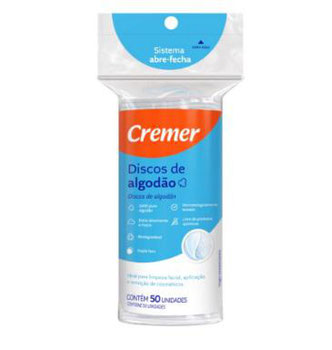 ALGODAO CREMER DISCOS C/50     CO48
