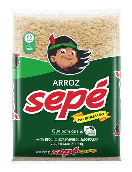 ARROZ AGULHINHA SEPÉ PARBOIL. TP-1 1KG