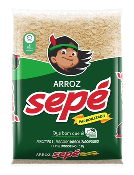 ARROZ AGULHINHA SEPÉ PARBOIL. TP-1 1KG