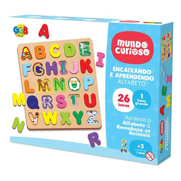 BRINQUEDO GGB ENCAIXANDO E APRENDENDO - ALFABETO