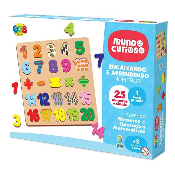 BRINQUEDO GGB ENCAIXANDO E APRENDENDO - NUMEROS