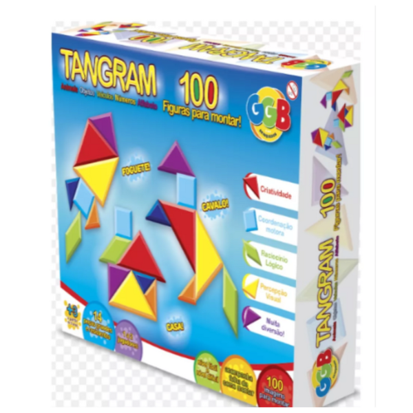 BRINQUEDO GGB TANGRAM - 100 FIGURAS PARA MONTAR