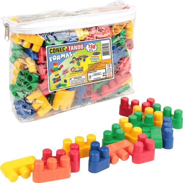 BRINQUEDO PARA MONTAR CONECTANDO FORMAS 150PCS UNI