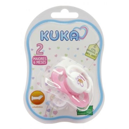 CHUPETA KUKA ORTO SILICONE 2 ROSA