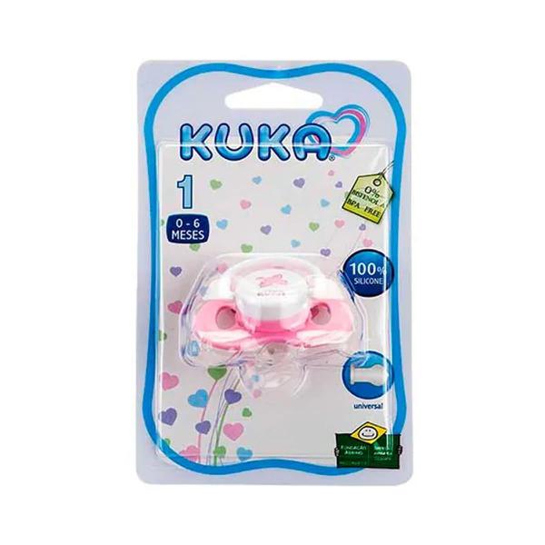 CHUPETA KUKA SILICONE 1 RN ROSA