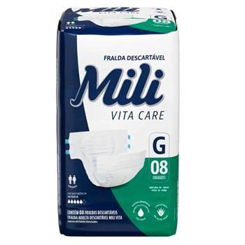 FRALDA MILI VITA ADULTO G C/8