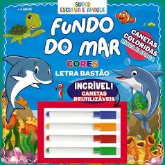 LIVRO SUPER ESCREVA E APAGUE - FUNDO DO MAR