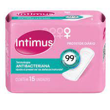 ABSORVENTE INTIMUS PROTECAO DIARIA 15UN