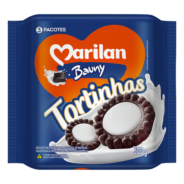 BISCOITO MARILAN TORTINHA 300GR BAUNILH