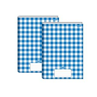 CADERNO JANDAIA STIFF 48F XADREZ AZ CDURA