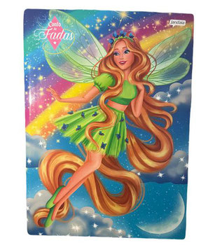 CADERNO CD JANDAIA CONTO FADAS 80F
