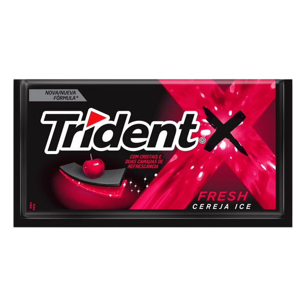 CHICLETE TRIDENT 8G FRESH CEREJA