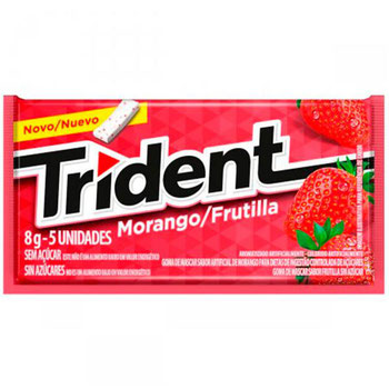CHICLE TRIDENT 8G MORANGO