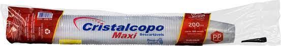 COPO DESCARTAVEL CRSITAL PP 200ML 100UN