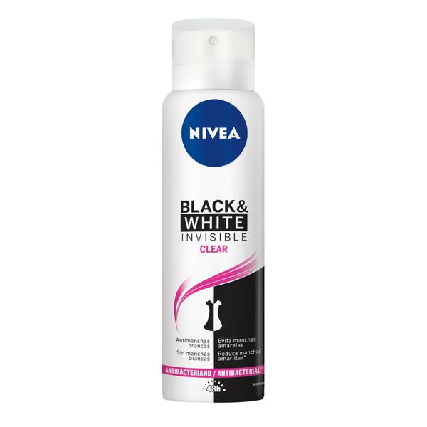DESODORANTE NIVEA BLACK CLEAR 150ML