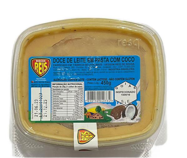 DOCE LEITE PASTA C/COCO REIS 450G