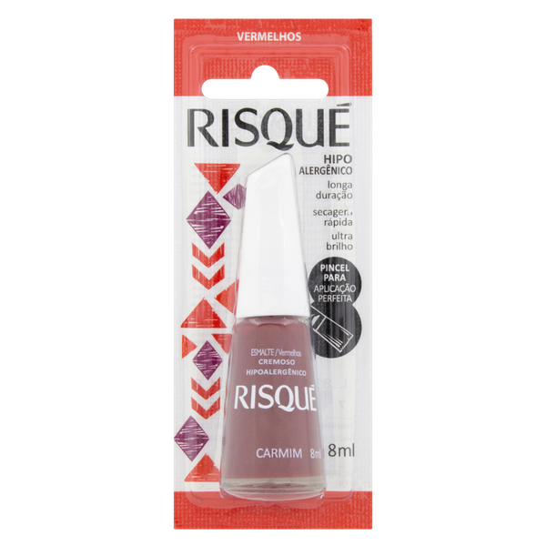 ESMALTE RISQUE 8ML CARMIM