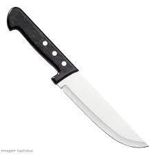 FACA TRAMONTINA INOX N6 CB PRETO