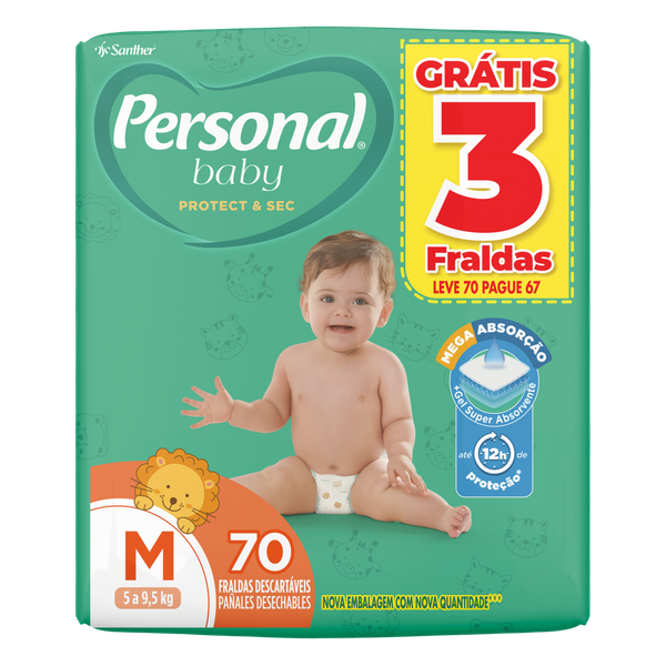 FRALDA PERSONAL M 70UN