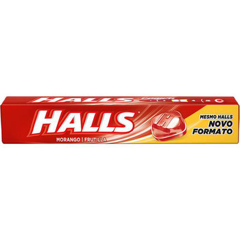 HALLS DROPS 27.5G MORANGO