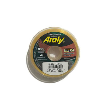 LINHA PESCA ARATY 120M 0.45MM