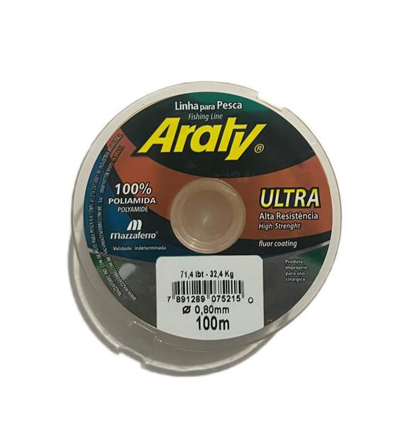 LINHA PESCA ARATY 120M 0.80MM