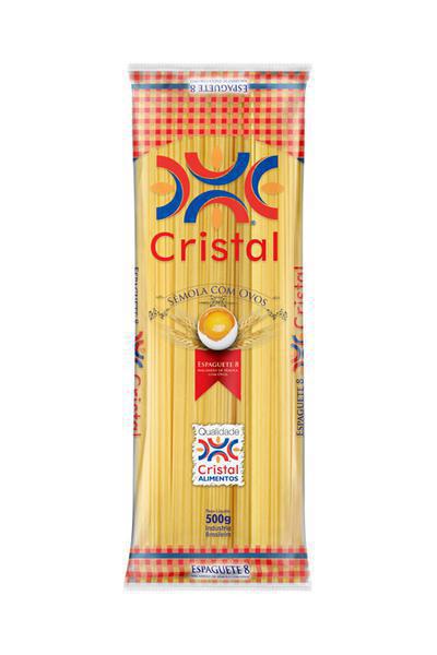 MACARRAO CRISTAL OVOS ESPAGUETE 8 500G