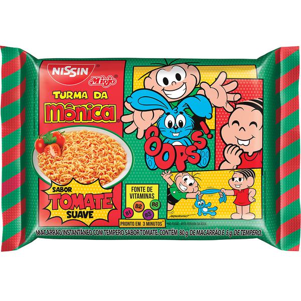 MACARRAO INSTANTANEO NISSIN MONICA TOMATE SUAVE 85G