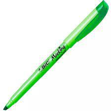MARCA TEXTO BIC VERDE