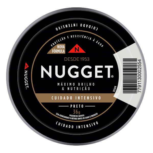 NUGGET PASTA PRETO 36G LATA