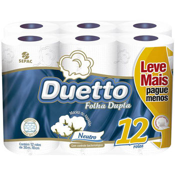 PAPEL HIG DUETO AZUL L12 30MT