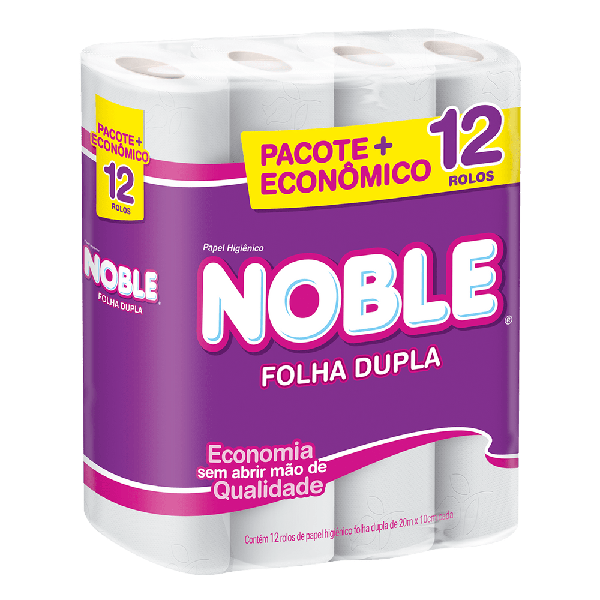 PAPEL HIGIENICO NOBLE FOLHA DUPLA 12ROL