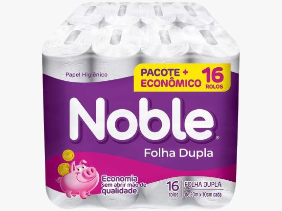 PAPEL HIGIENICO NOBLE FOLHA DUPLA 16ROL