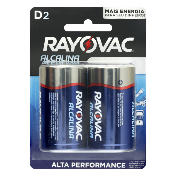 PILHA ALCALINA RAYOVAC GRANDE